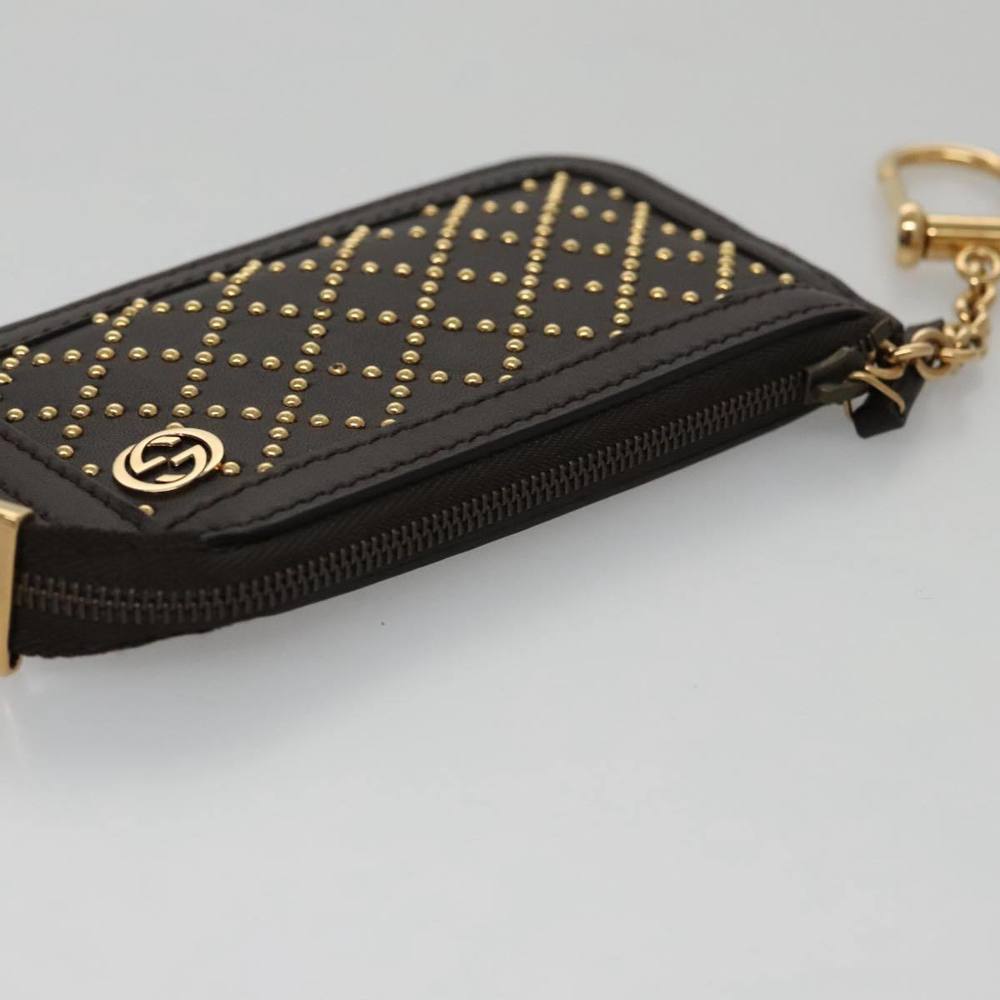 GUCCI Coin Purse Leather Brown 337688 Auth am7447V - Picture 6 of 16